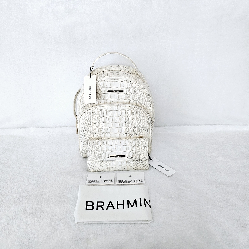 NWT Brahmin COCONUT MILK Chelcy w/Cordelia Wallet